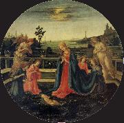 Filippino Lippi The Adoration of the Infant Christ Sweden oil painting artist